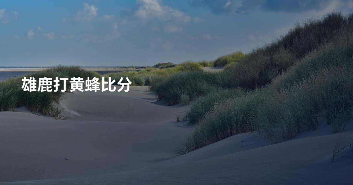 雄鹿打黄蜂比分
