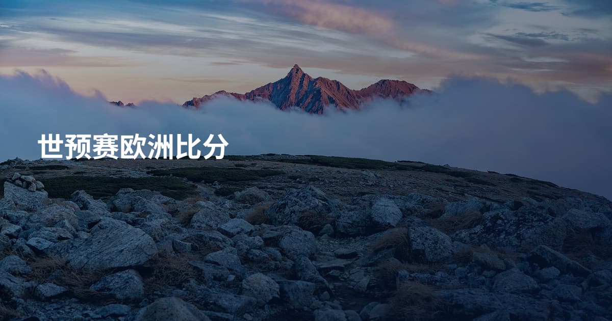 世预赛欧洲比分