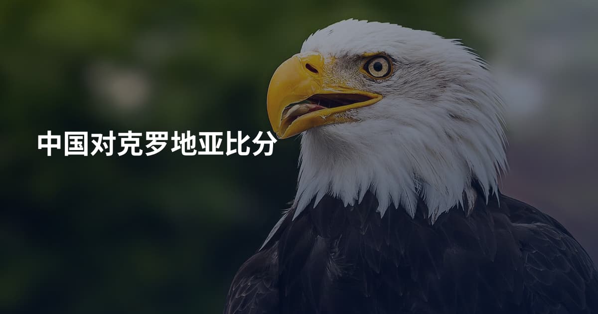 中国对克罗地亚比分