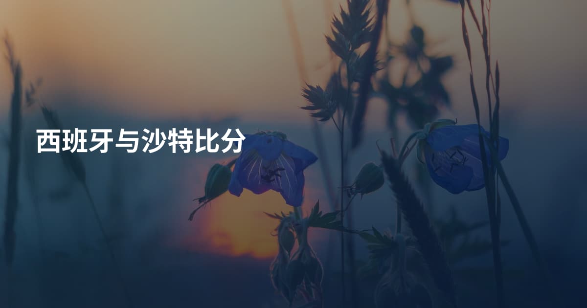 西班牙与沙特比分