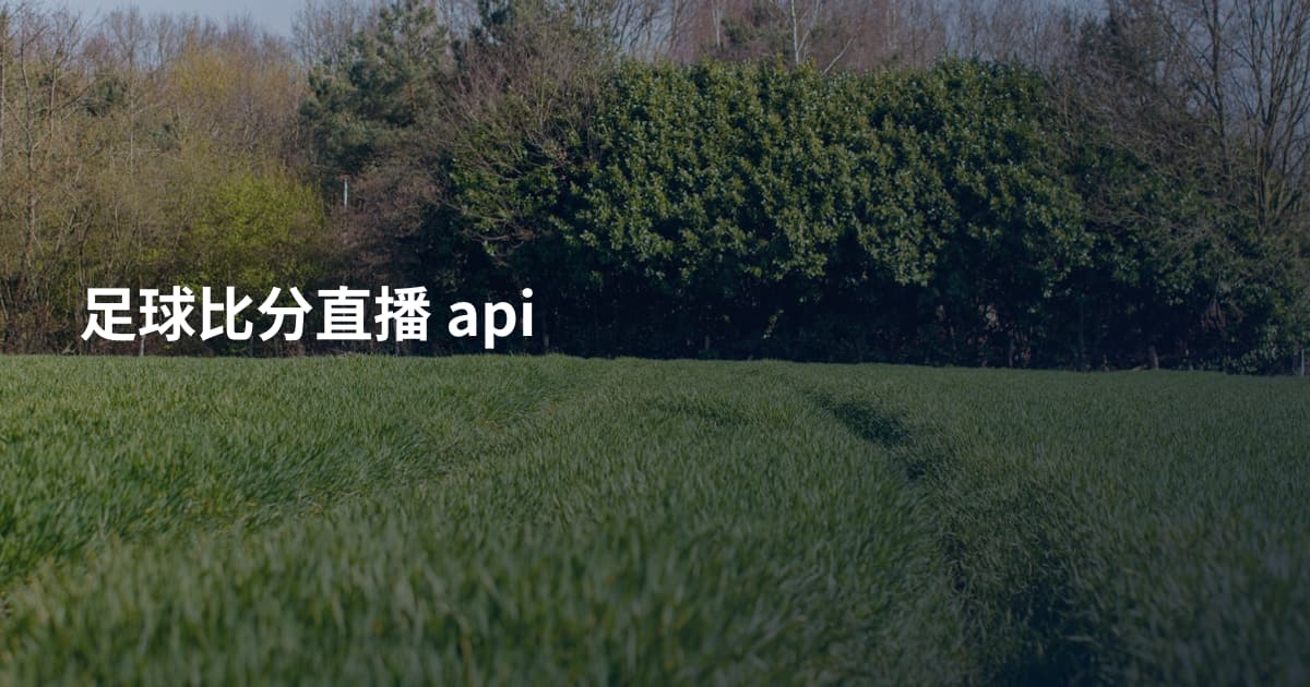 足球比分直播 api