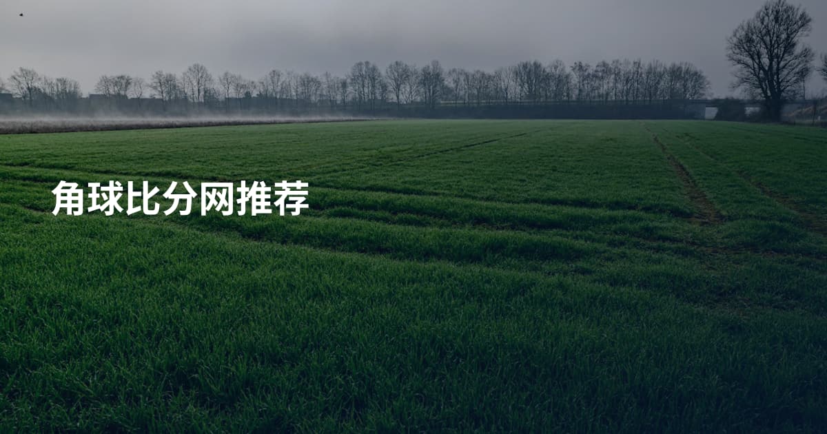 角球比分网推荐