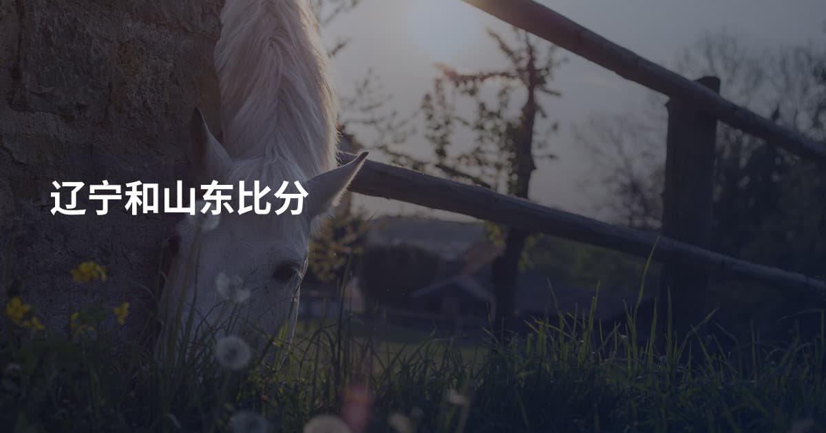 辽宁和山东比分