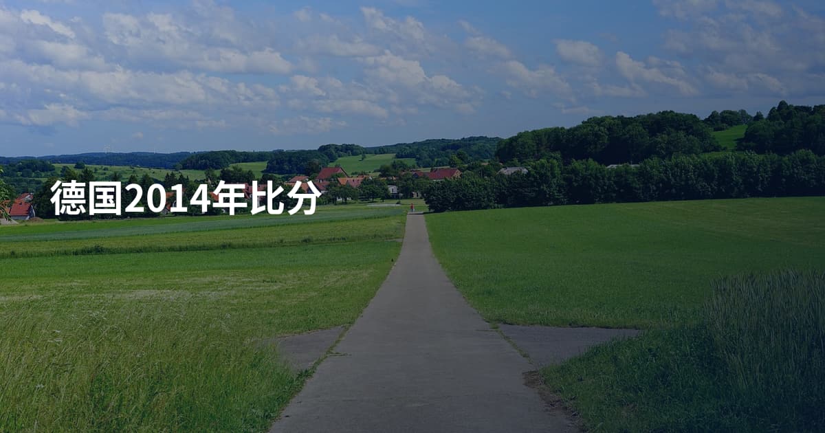 德国2014年比分