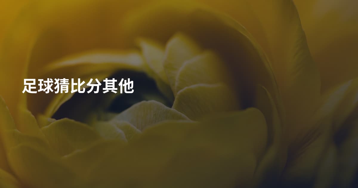 足球猜比分其他