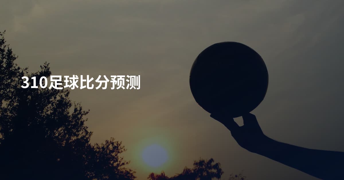 310足球比分预测