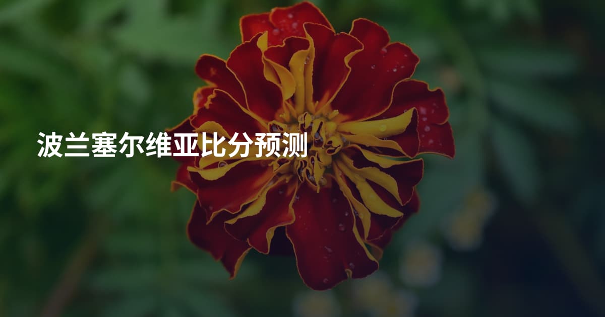 波兰塞尔维亚比分预测