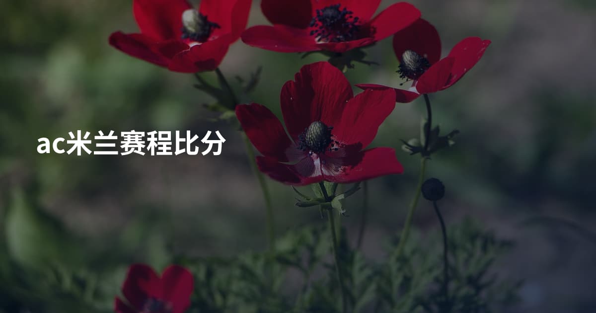 ac米兰赛程比分