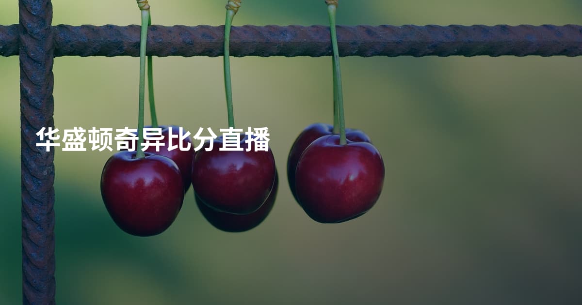 华盛顿奇异比分直播