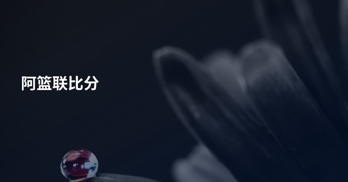 阿篮联比分