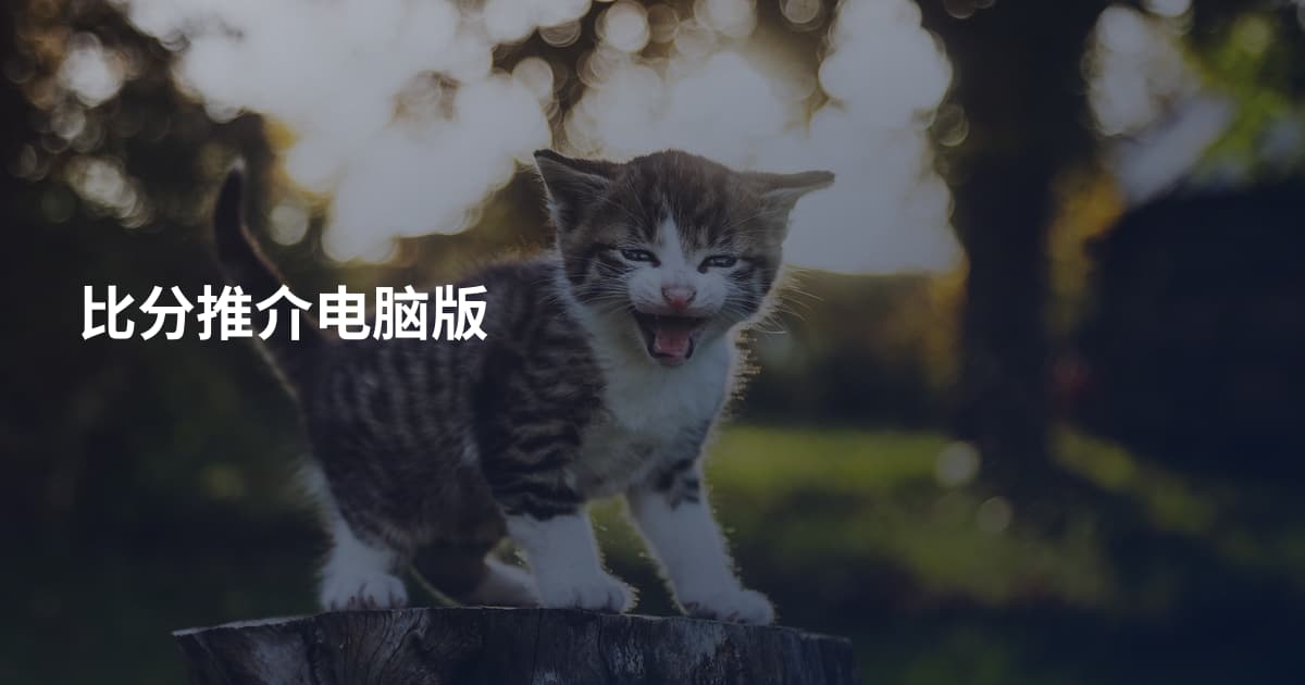 比分推介电脑版
