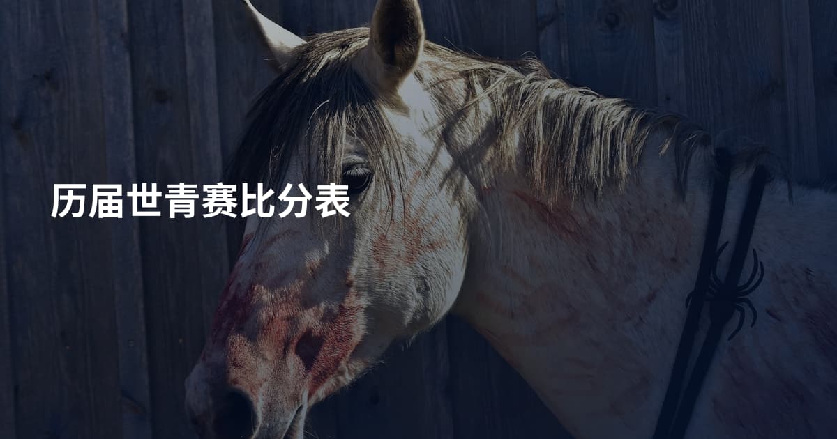 历届世青赛比分表