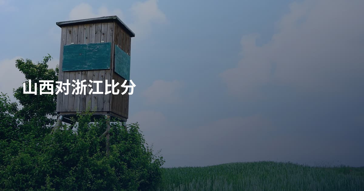 山西对浙江比分