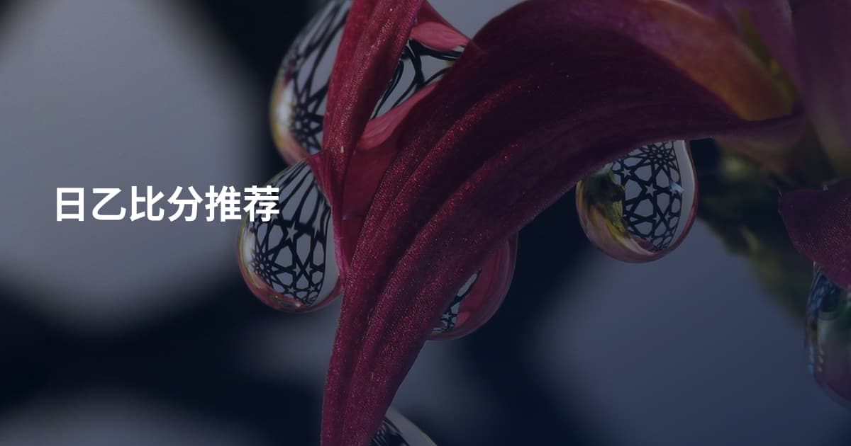 日乙比分推荐