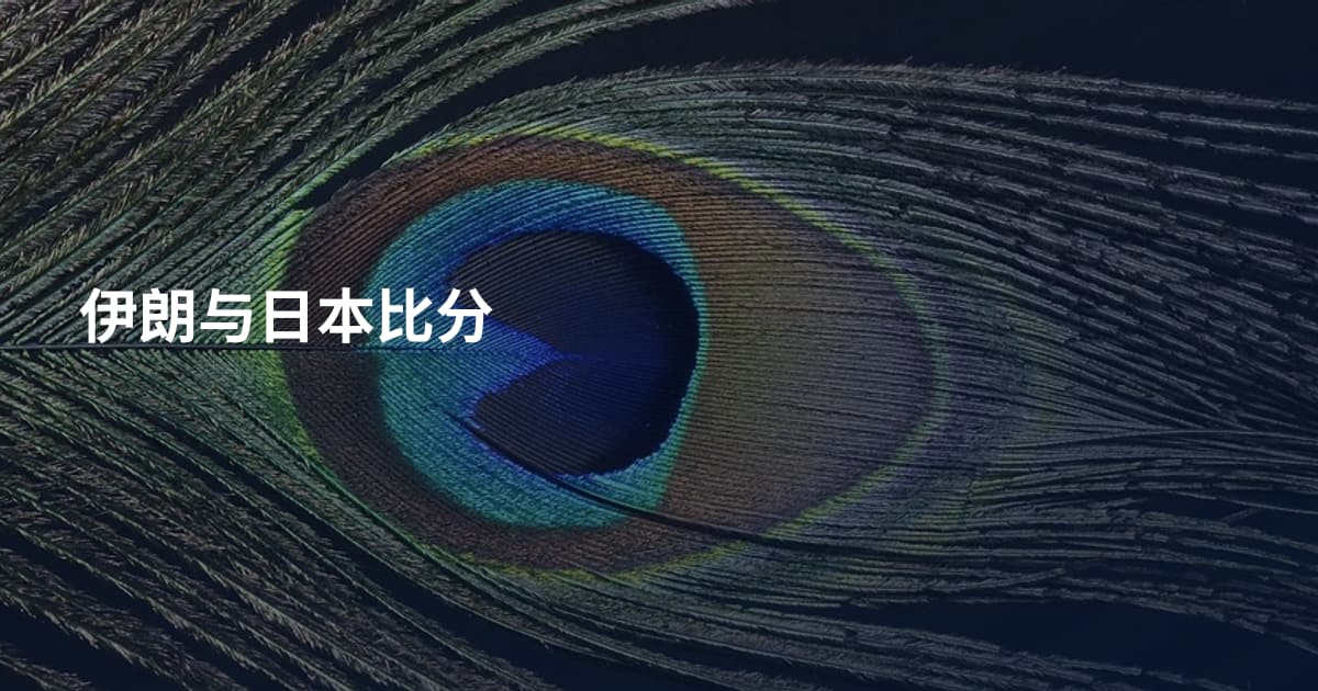 伊朗与日本比分