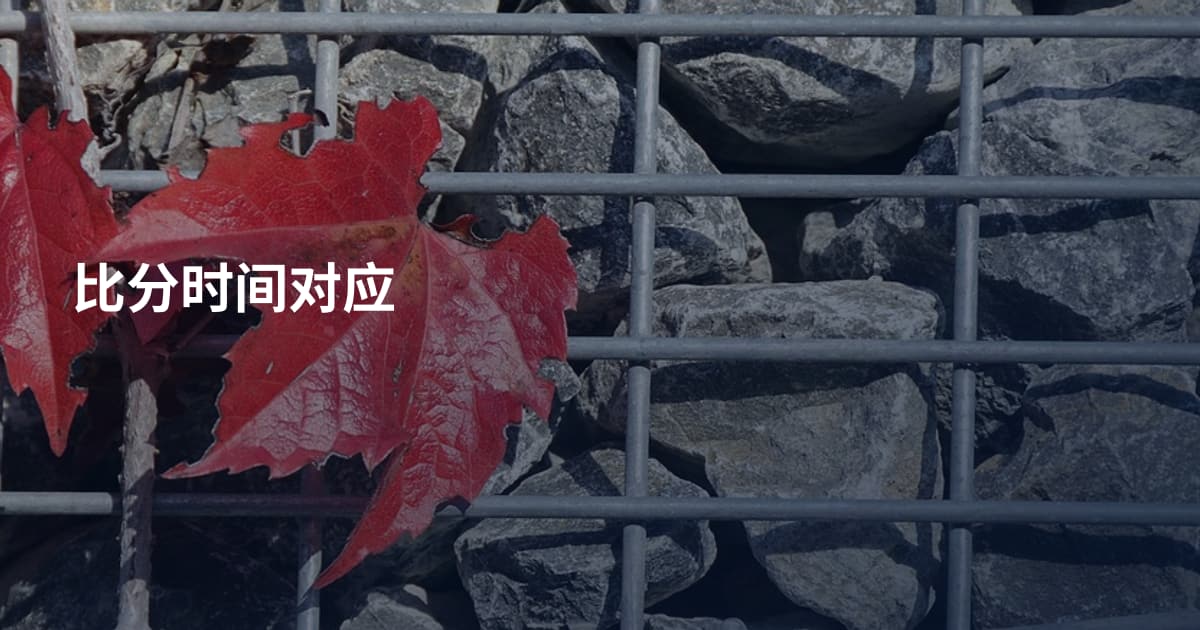比分时间对应