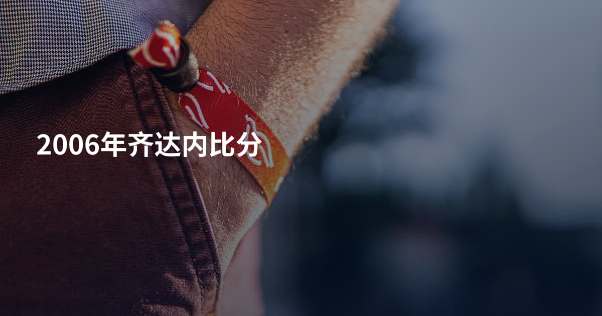 2006年齐达内比分
