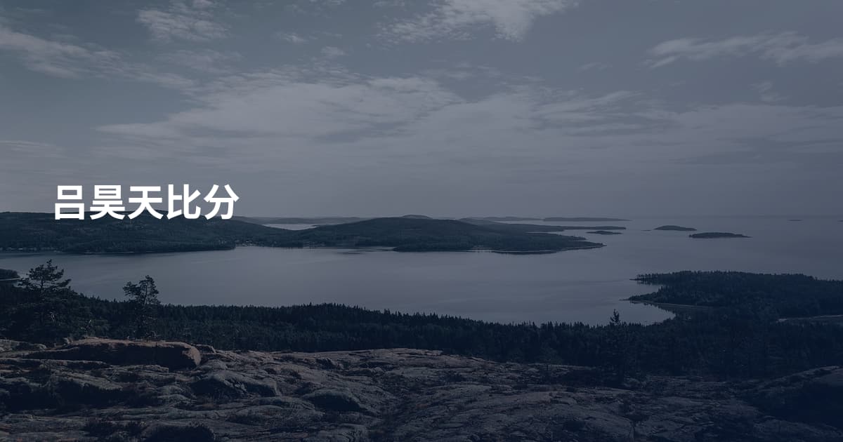 吕昊天比分