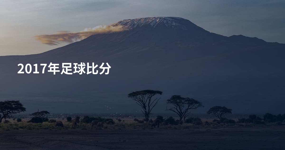 2017年足球比分