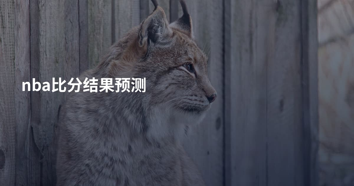 nba比分结果预测