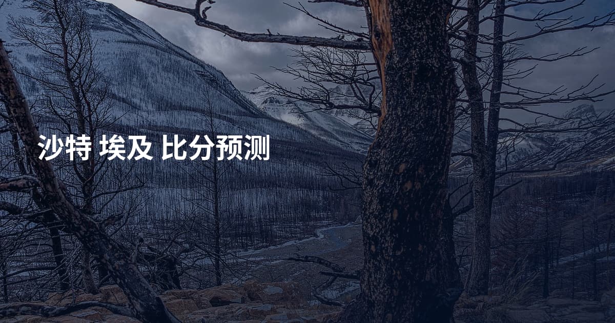 沙特 埃及 比分预测