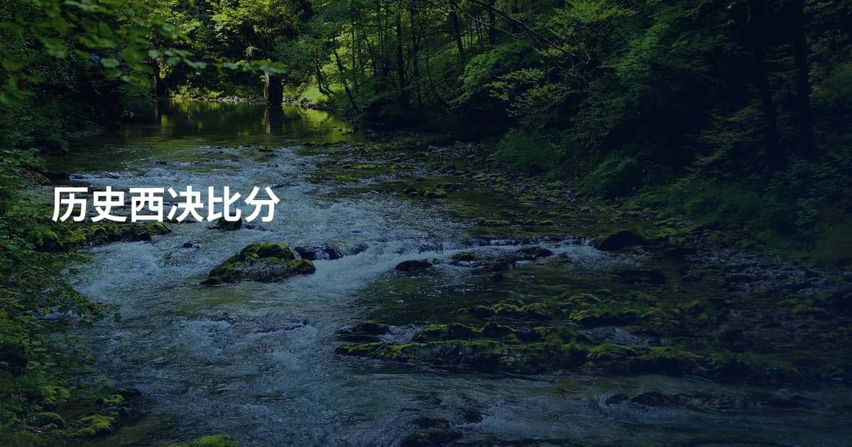 历史西决比分