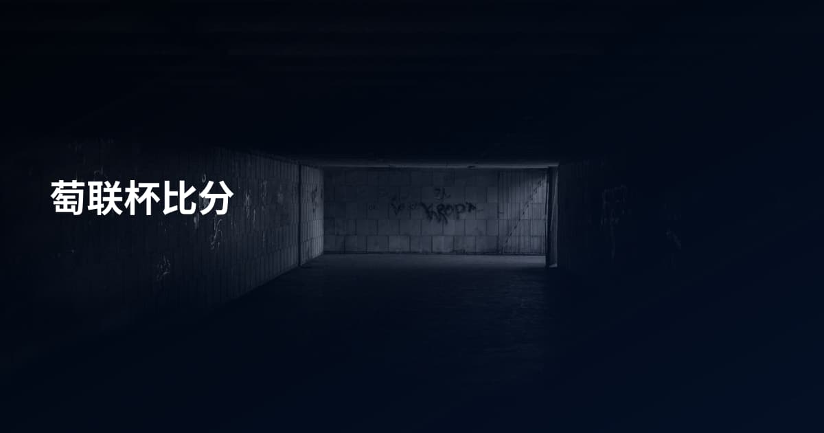 萄联杯比分
