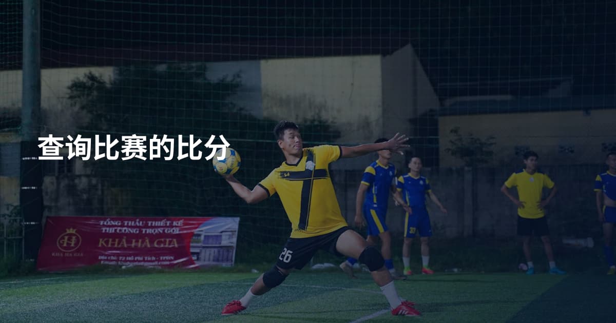 查询比赛的比分