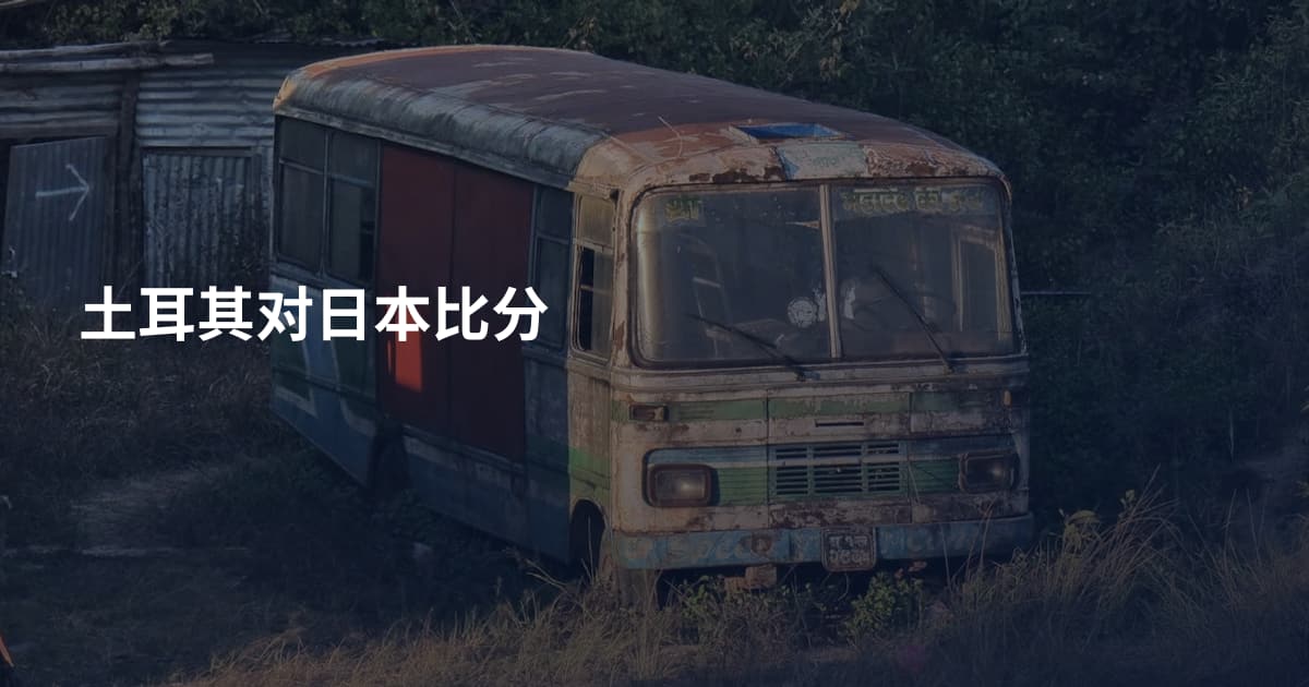 土耳其对日本比分
