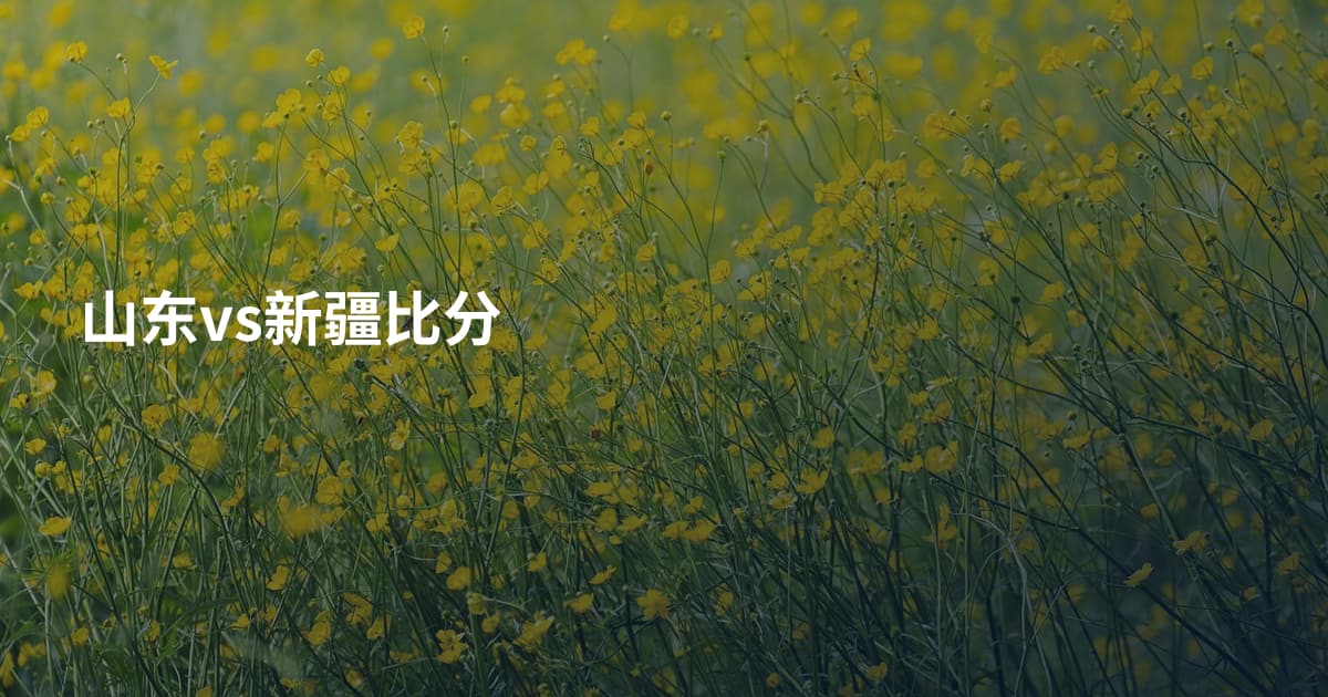 山东vs新疆比分