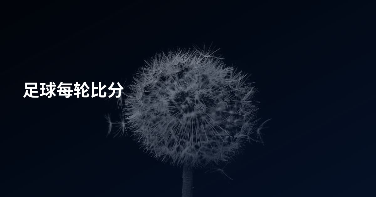 足球每轮比分