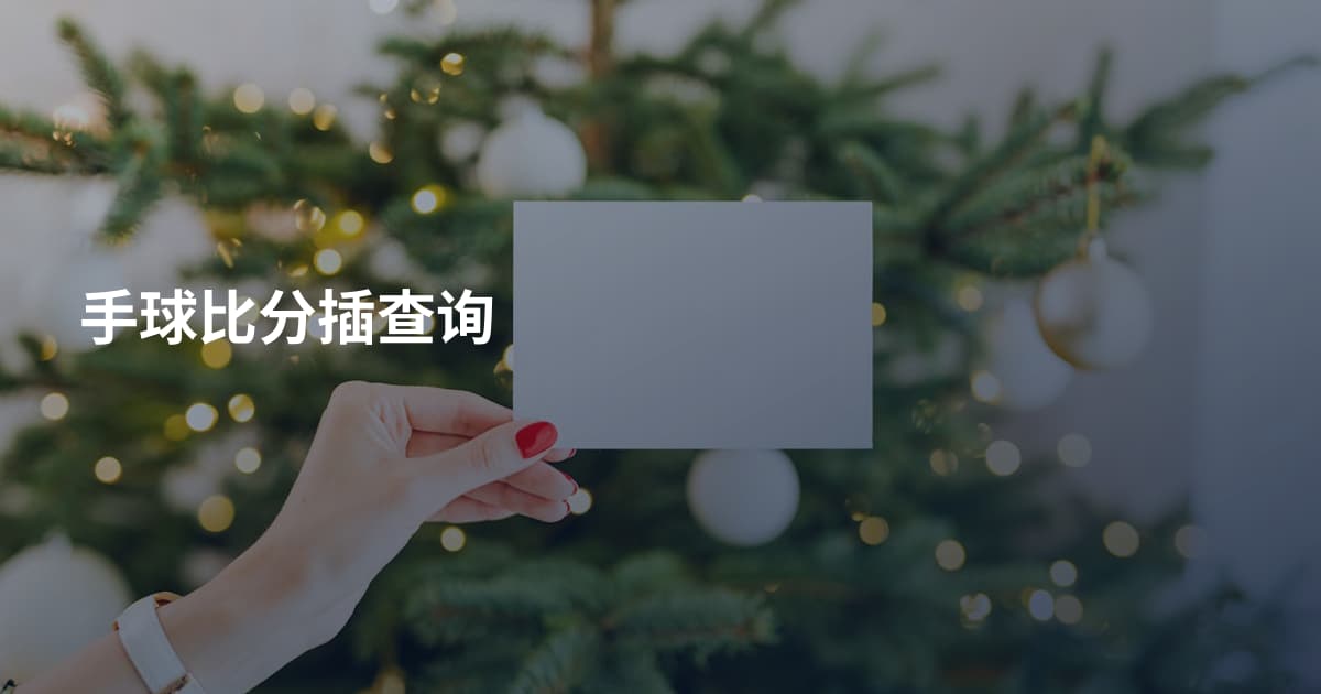 手球比分插查询