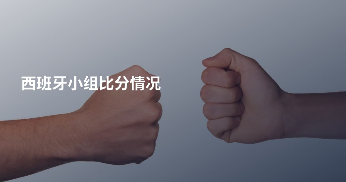 西班牙小组比分情况