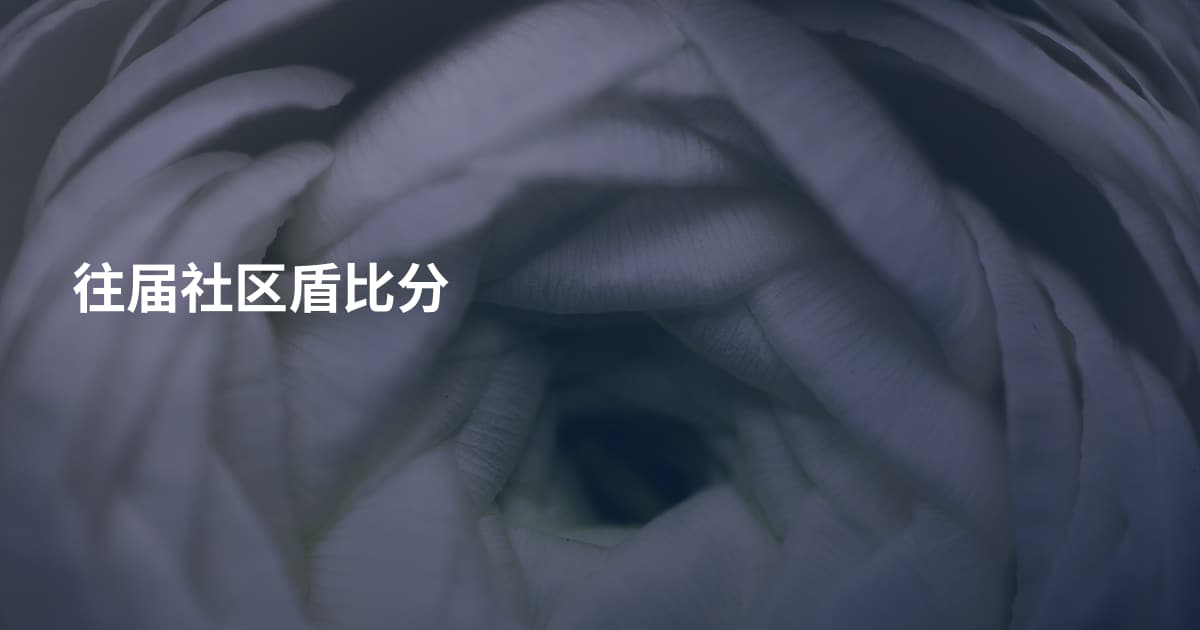 往届社区盾比分