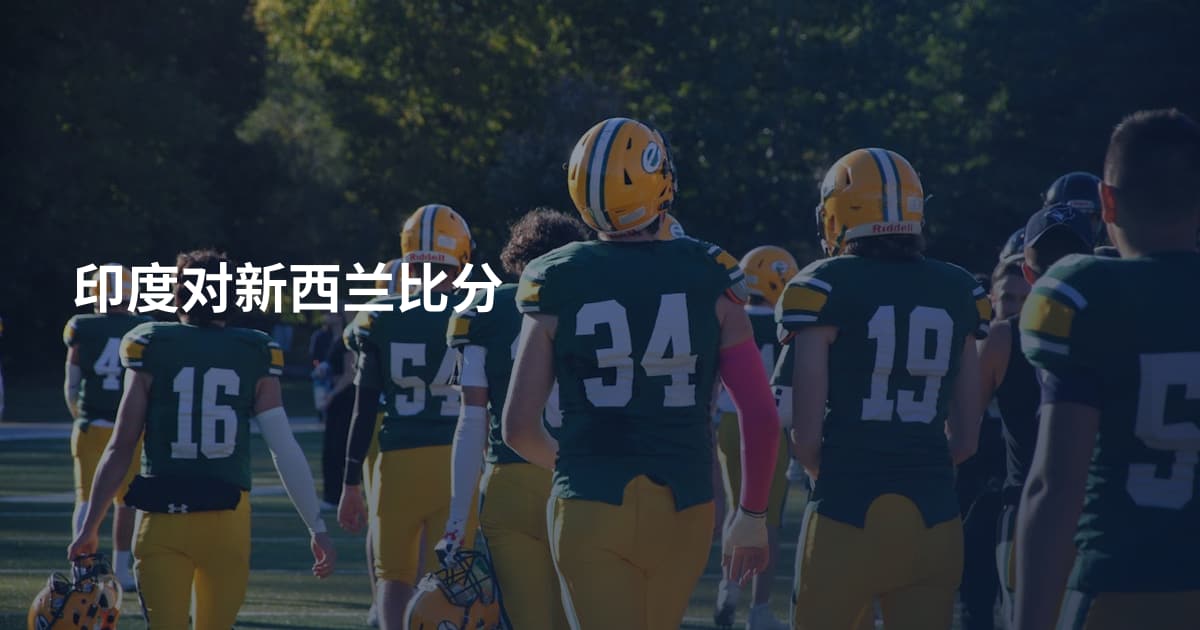 印度对新西兰比分