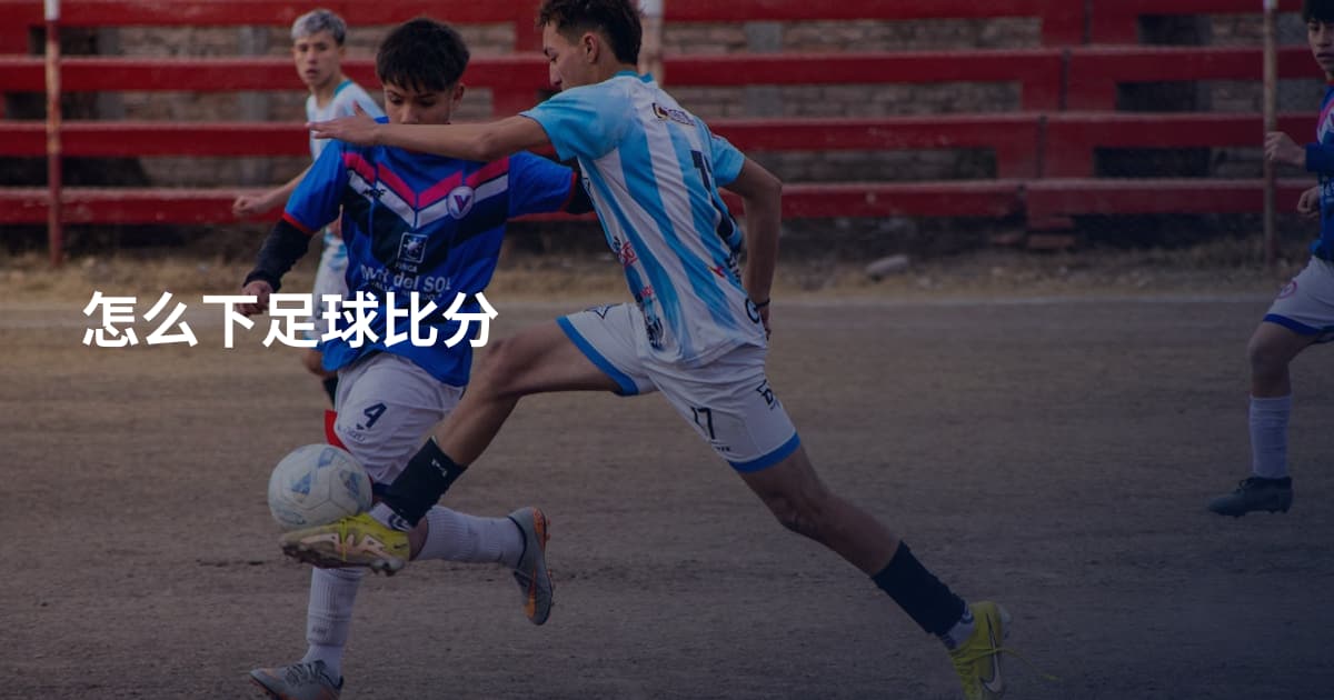 怎么下足球比分