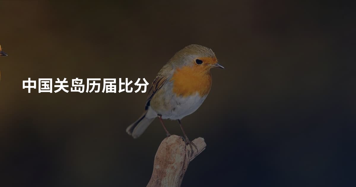 中国关岛历届比分