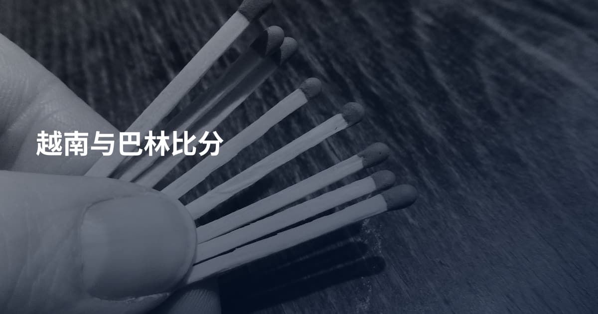 越南与巴林比分