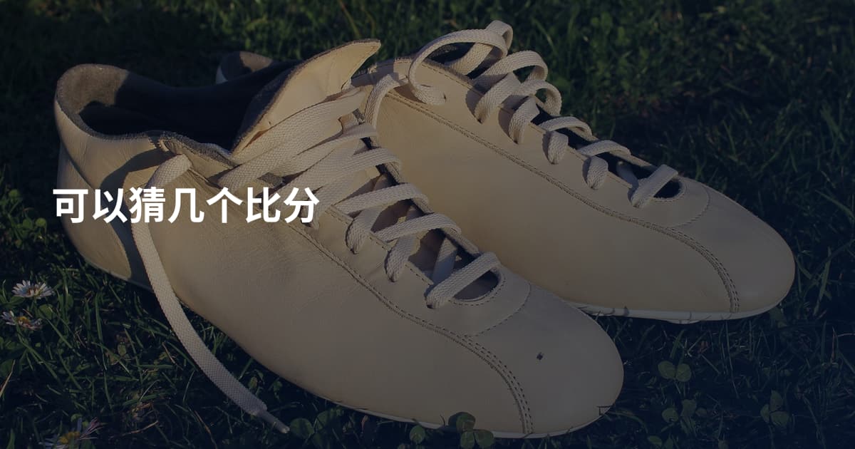 可以猜几个比分