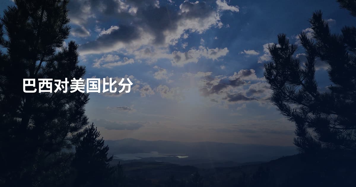 巴西对美国比分