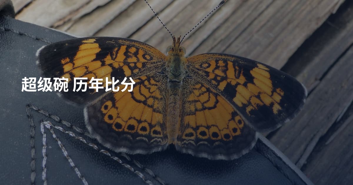 超级碗 历年比分