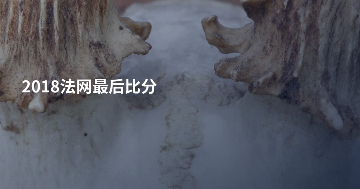 2018法网最后比分