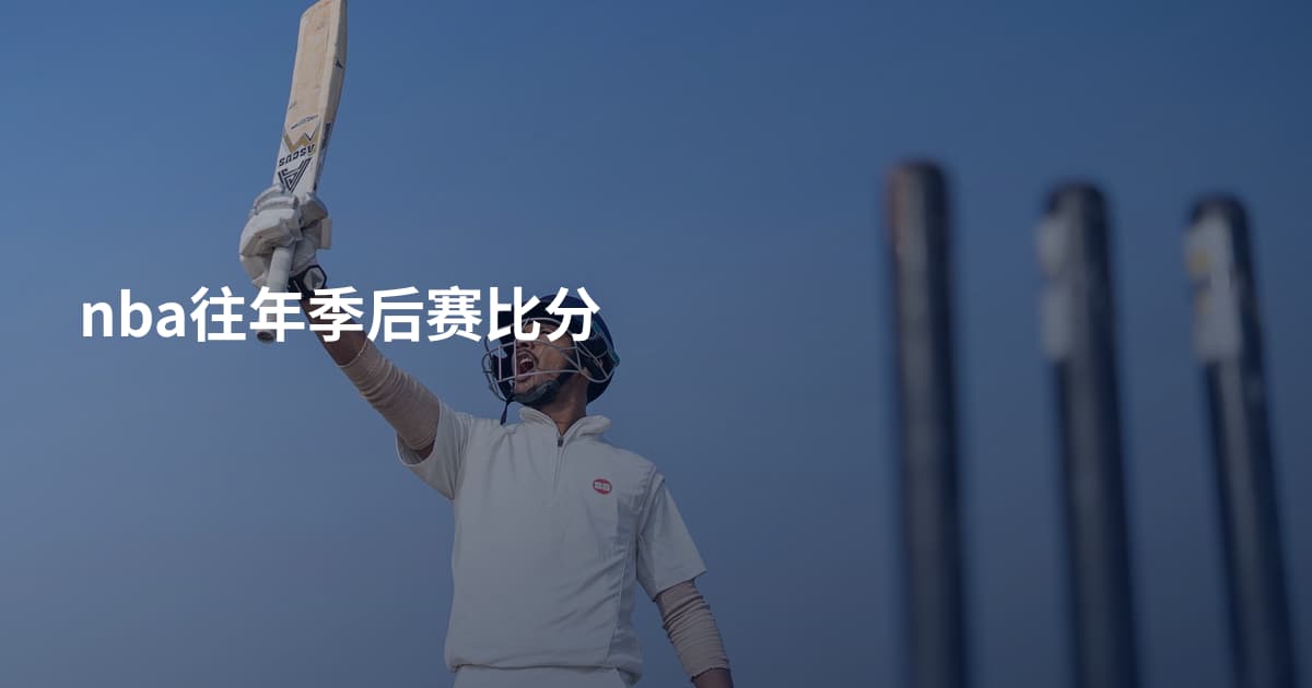 nba往年季后赛比分