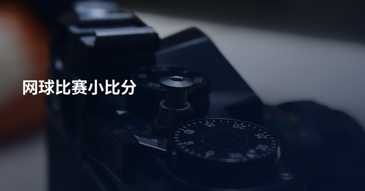 网球比赛小比分