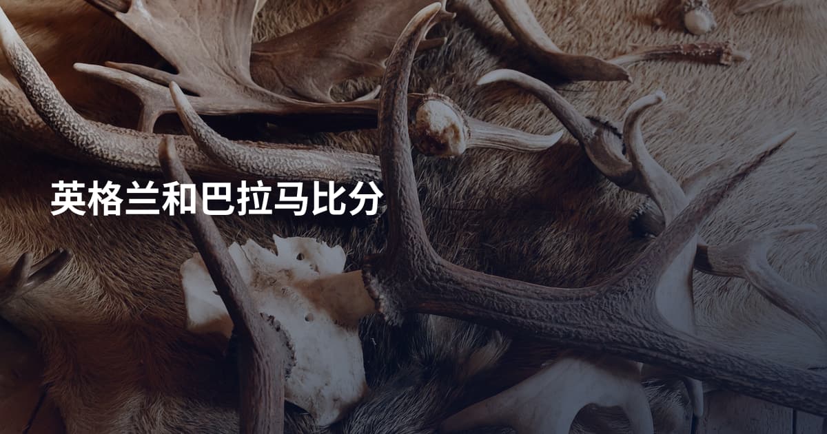 英格兰和巴拉马比分