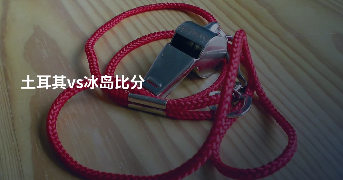 土耳其vs冰岛比分