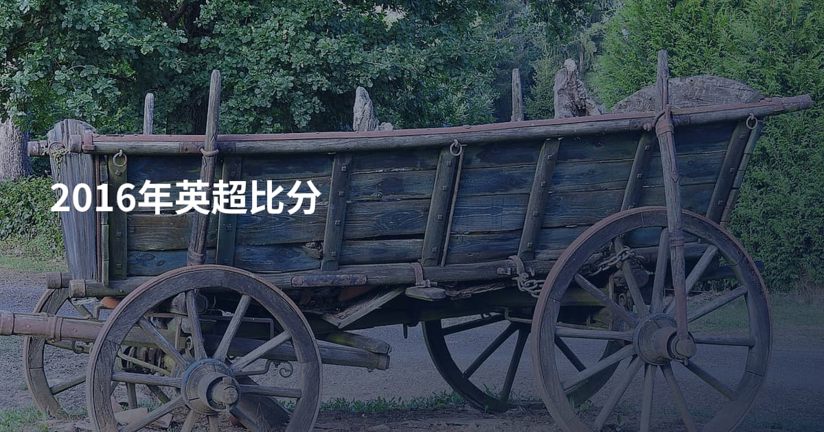 2016年英超比分