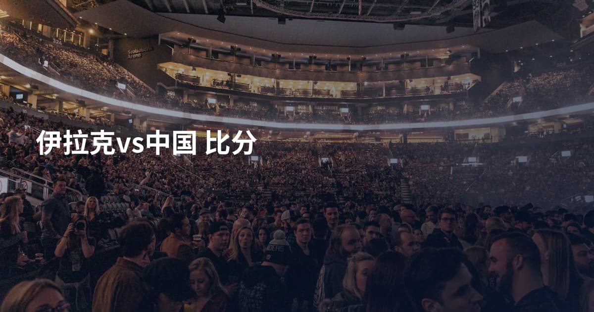 伊拉克vs中国 比分