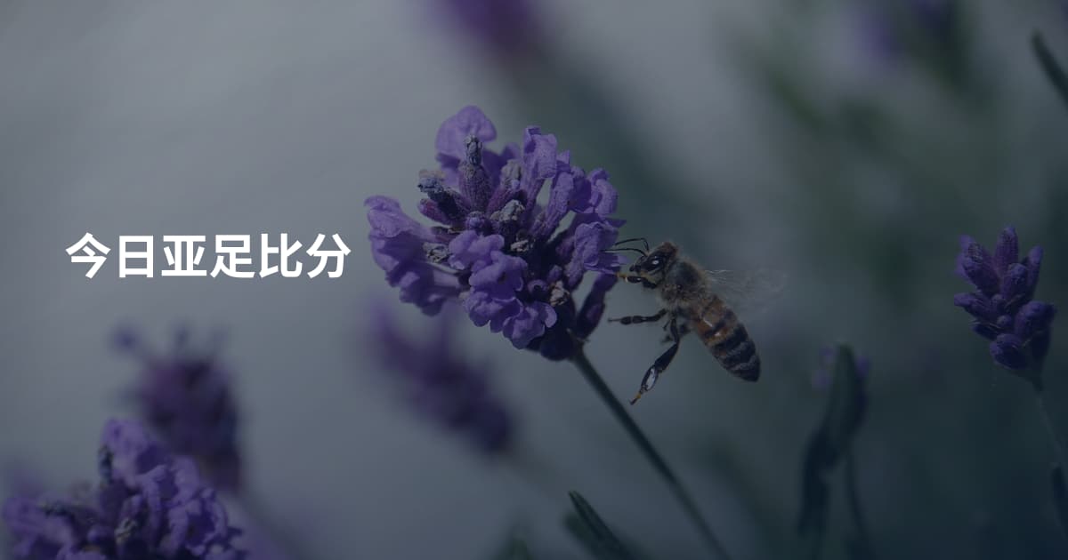 今日亚足比分