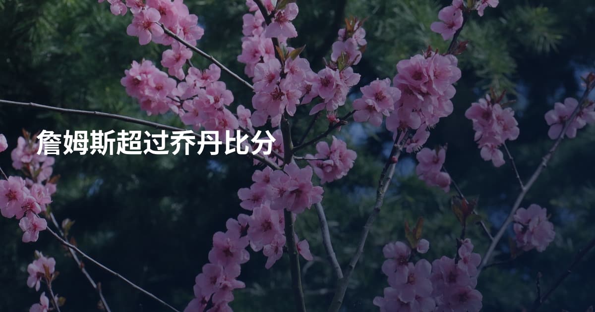 詹姆斯超过乔丹比分